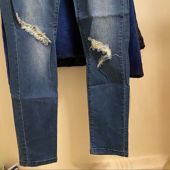 Killion Mens Dark Wash Skinny Jeans - Picture 3 of 9